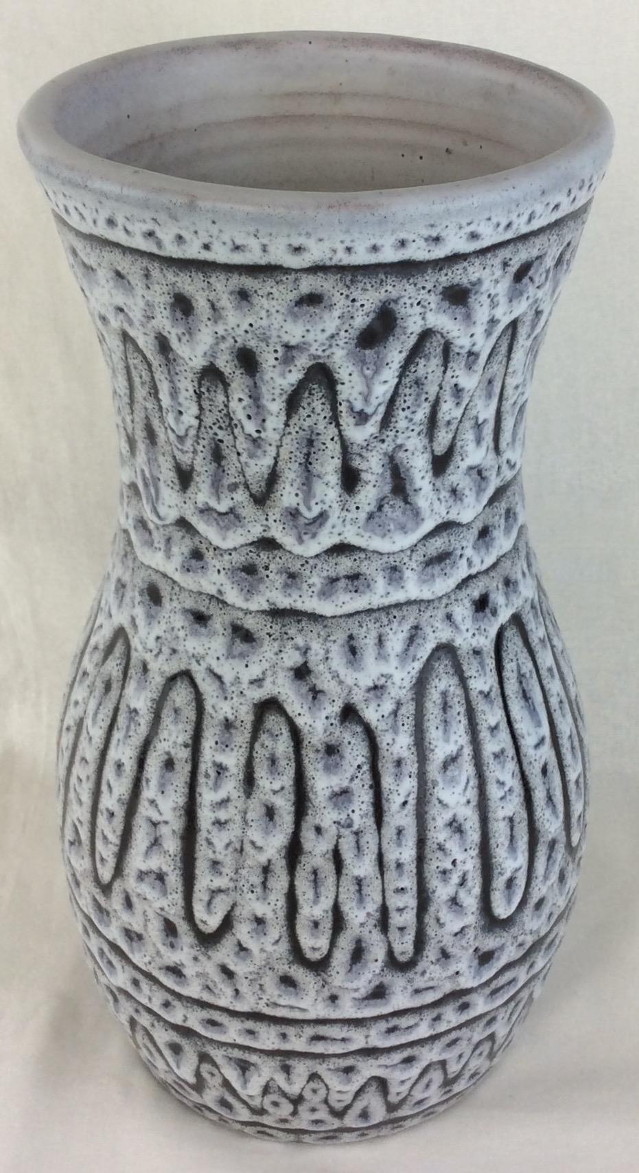 Midcentury French Ceramic Vase from Vallauris, Signed — detail 3