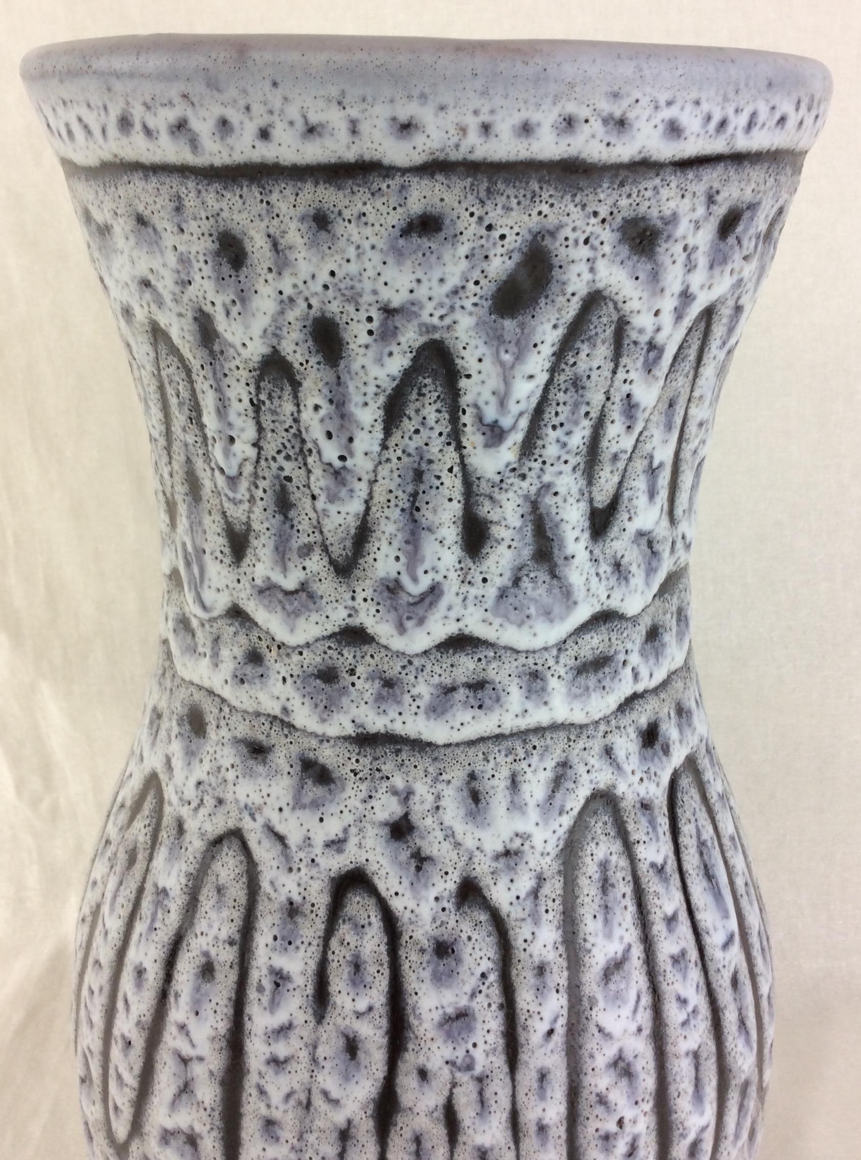 Midcentury French Ceramic Vase from Vallauris, Signed — detail 6