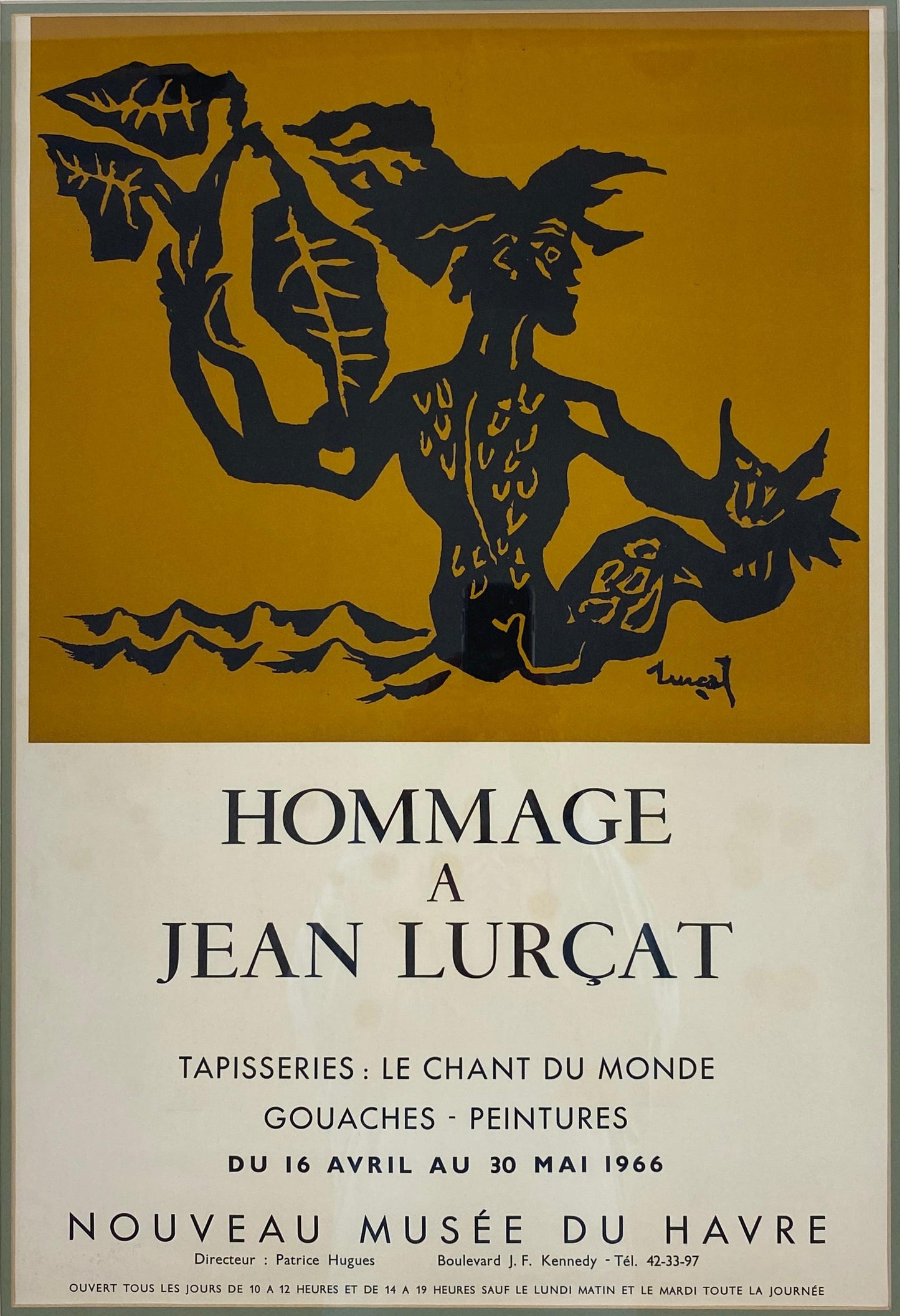 French Mid-20th Century Art Poster Tribute to Jean Lurcat — detail 5