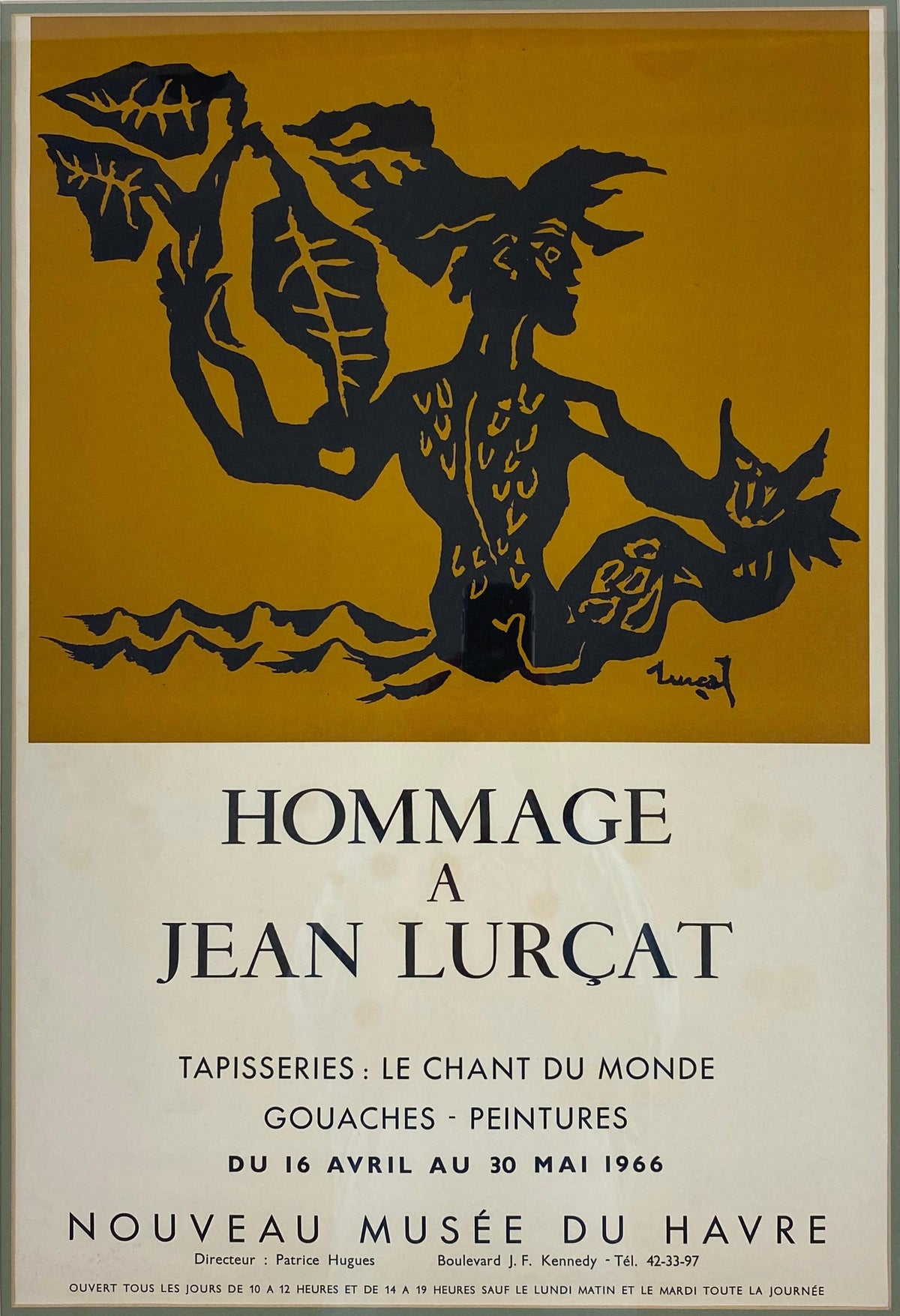 French Mid-20th Century Art Poster Tribute to Jean Lurcat — detail 5