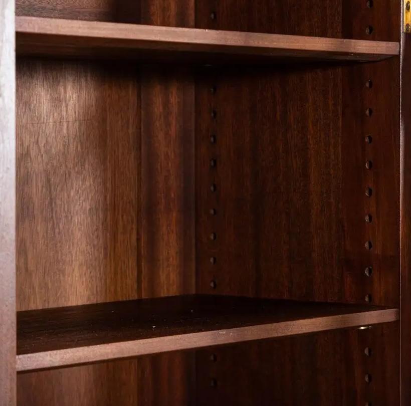 Monumental English George III Breakfront Library Bookcase — detail 6