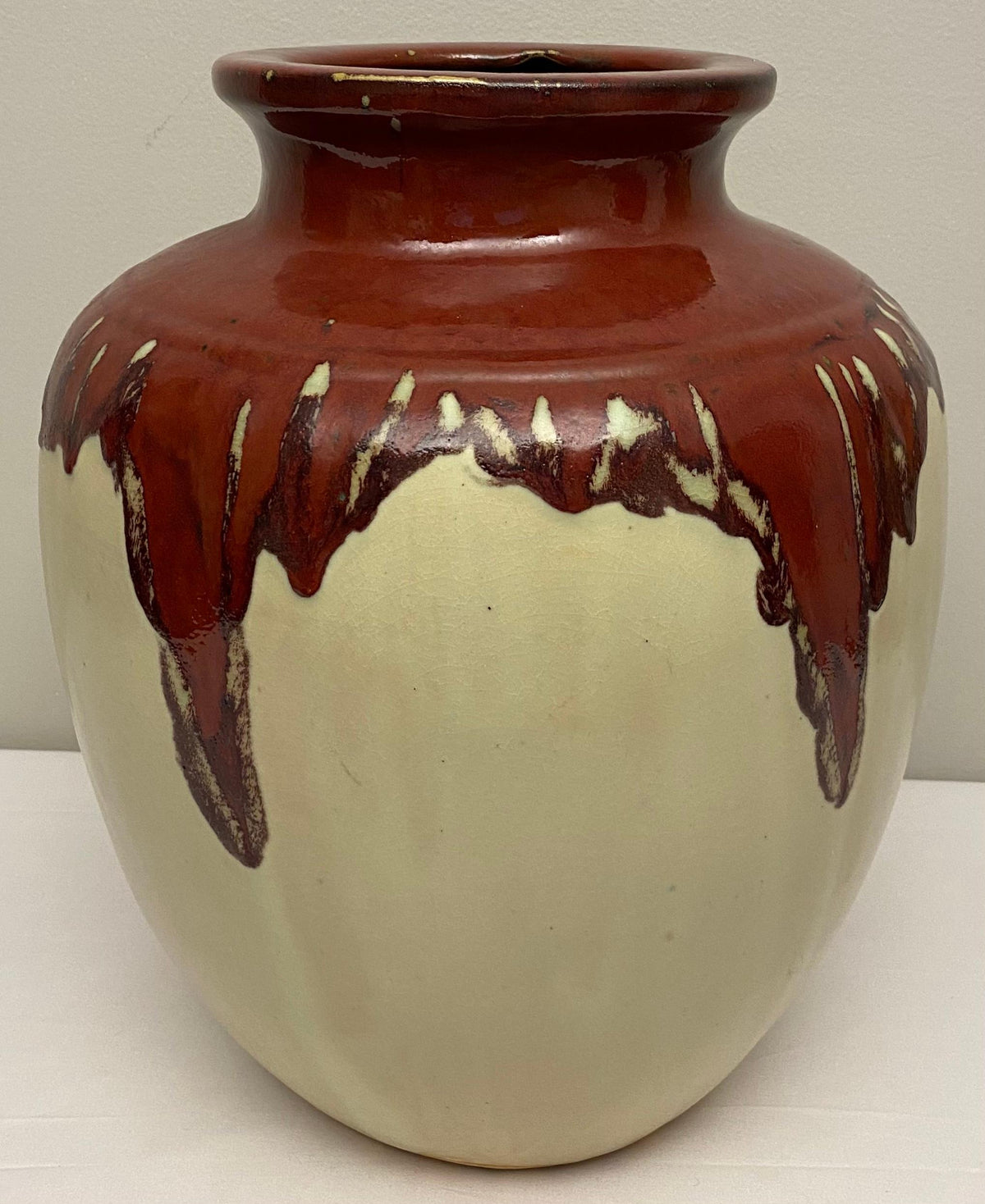 Large Southwest Style Ceramic Pottery Floor Vase or Centerpiece — detail 5