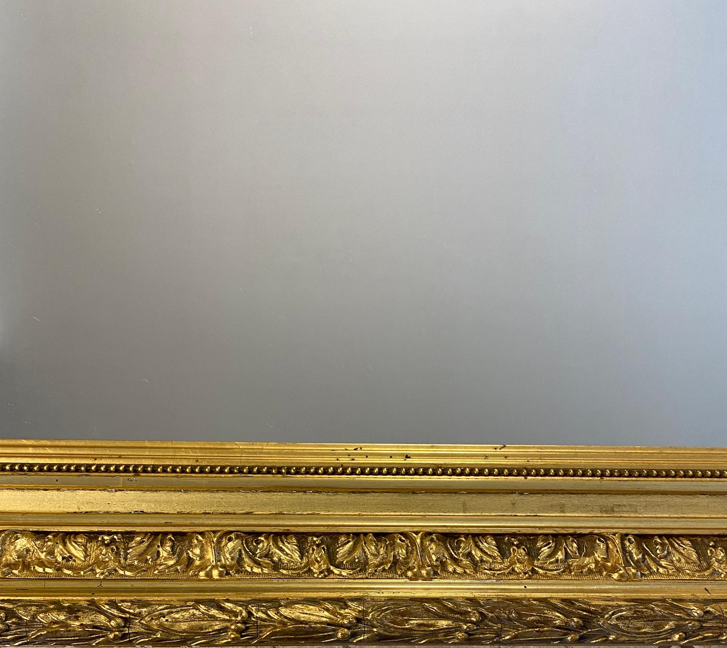 Large Louis XVI Style Giltwood Mirror — detail 4