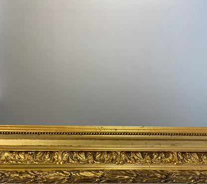 Large Louis XVI Style Giltwood Mirror — detail 4