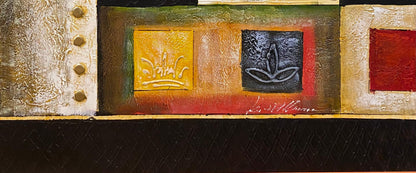 American Abstract Giclee Print Hollywood Regency Style — detail 3