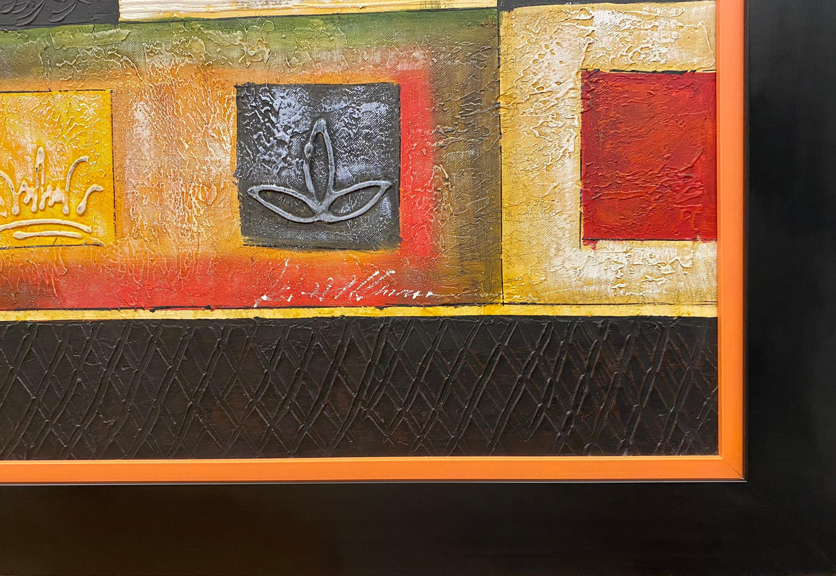 American Abstract Giclee Print Hollywood Regency Style — detail 5