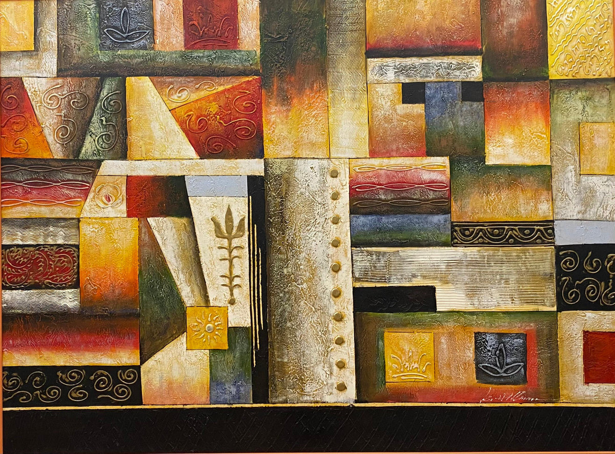 American Abstract Giclee Print Hollywood Regency Style — detail 8