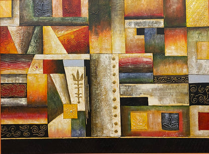 American Abstract Giclee Print Hollywood Regency Style — detail 8