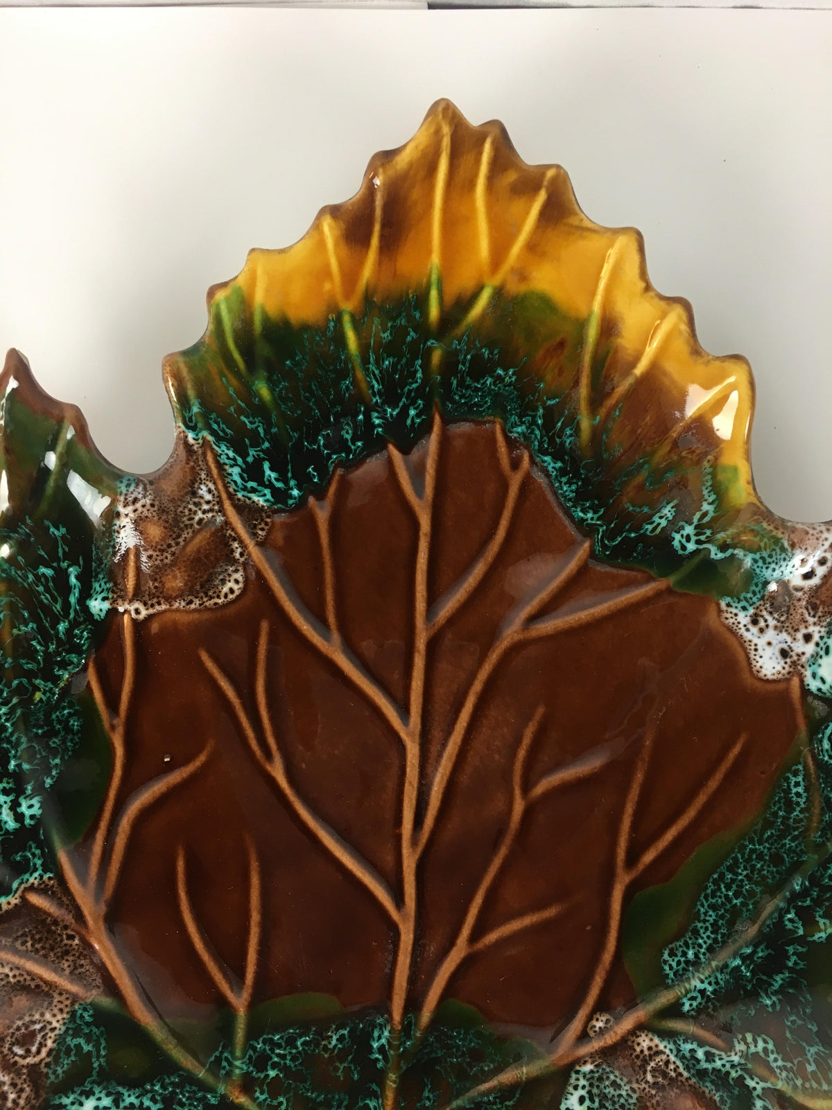 Midcentury Vallauris Majolica Ceramic Platter — detail 5