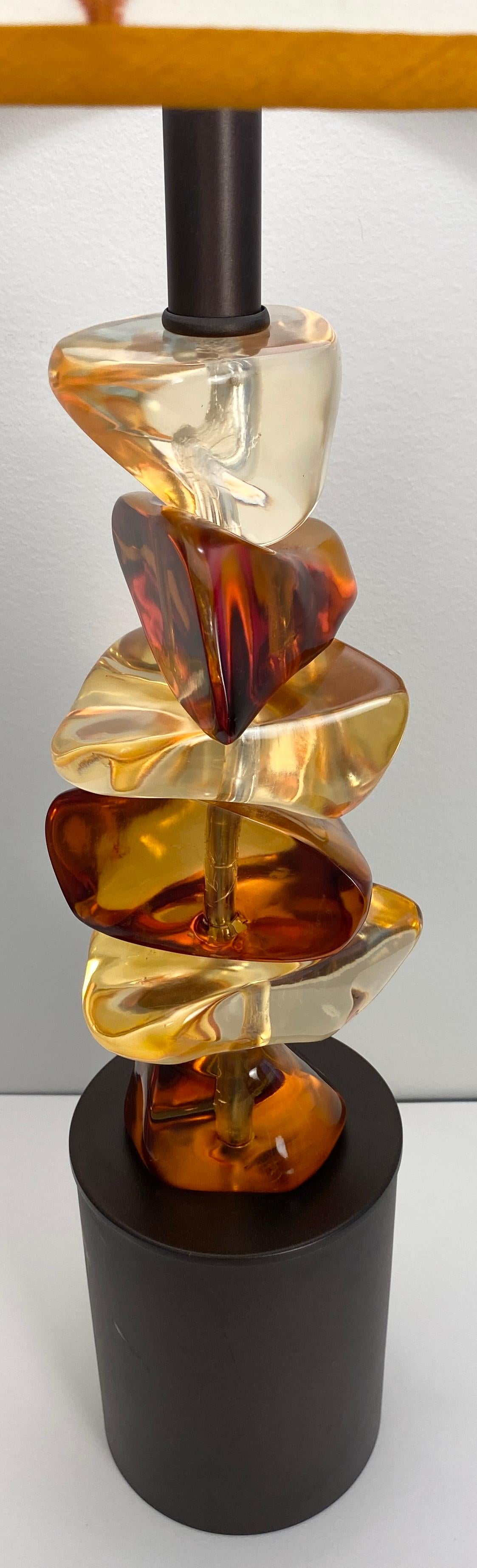 Pair of Mid-Century Sculpted Table Lamps — detail 6