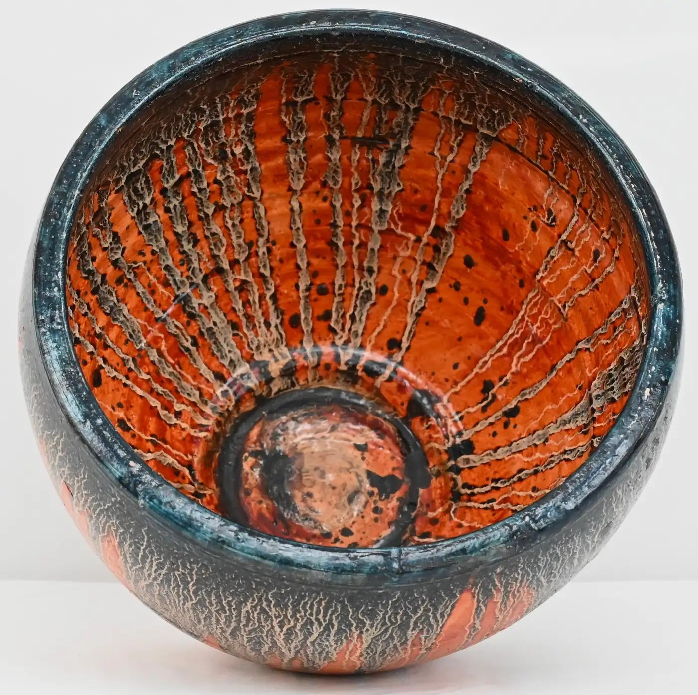 Midcentury Ceramic Planter Vase — detail 2