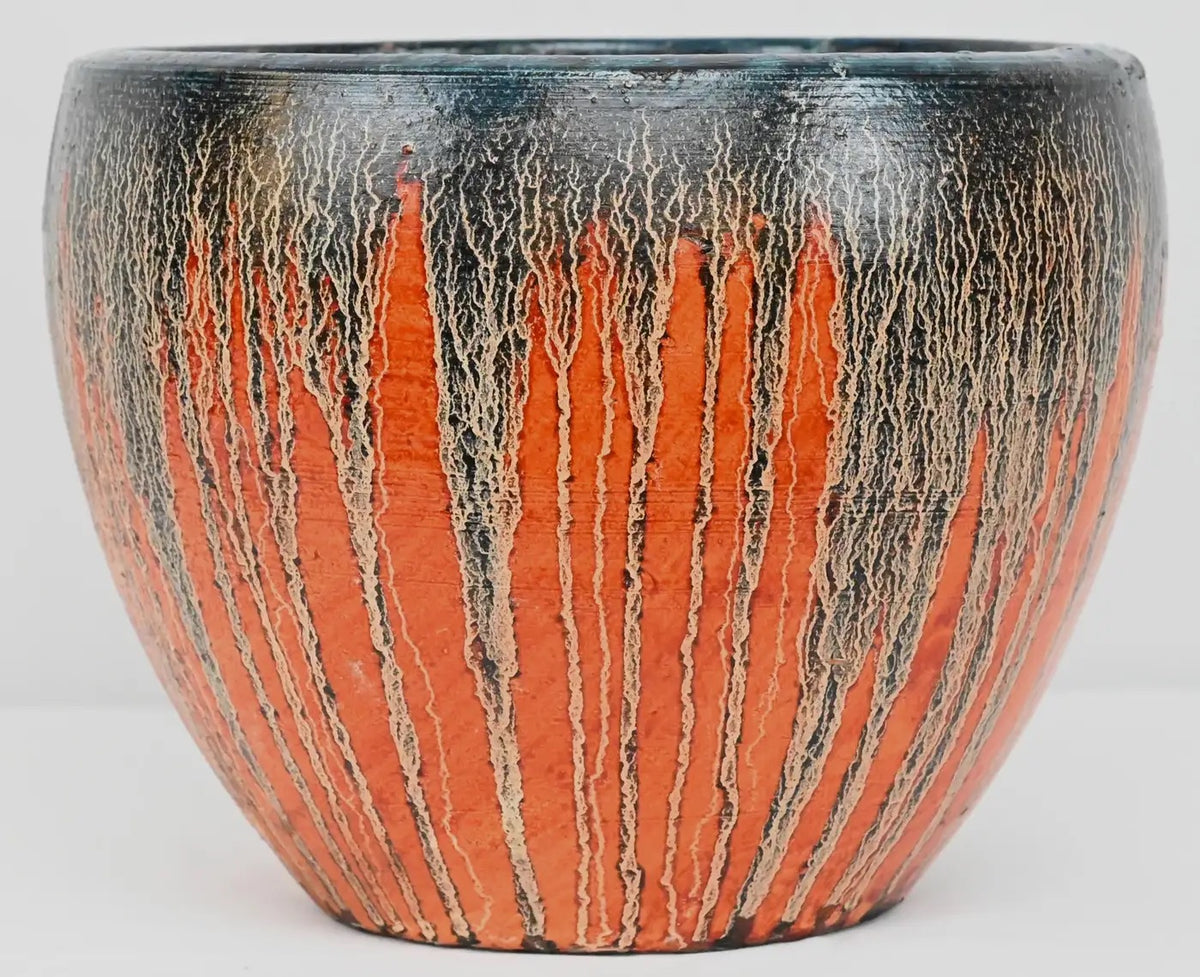 Midcentury Ceramic Planter Vase — detail 4