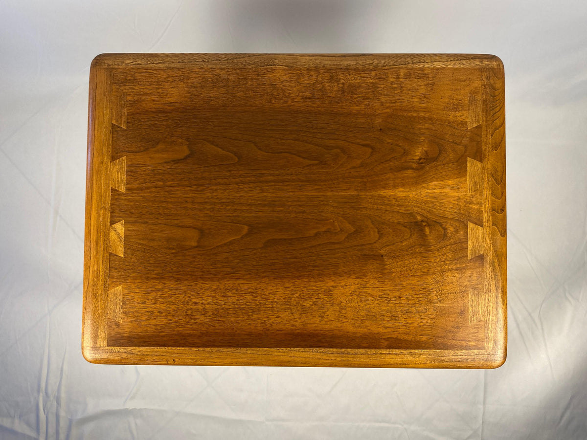 Scandinavian Style Wooden Coffee Table or End Table with Bottom Shelf — detail 6