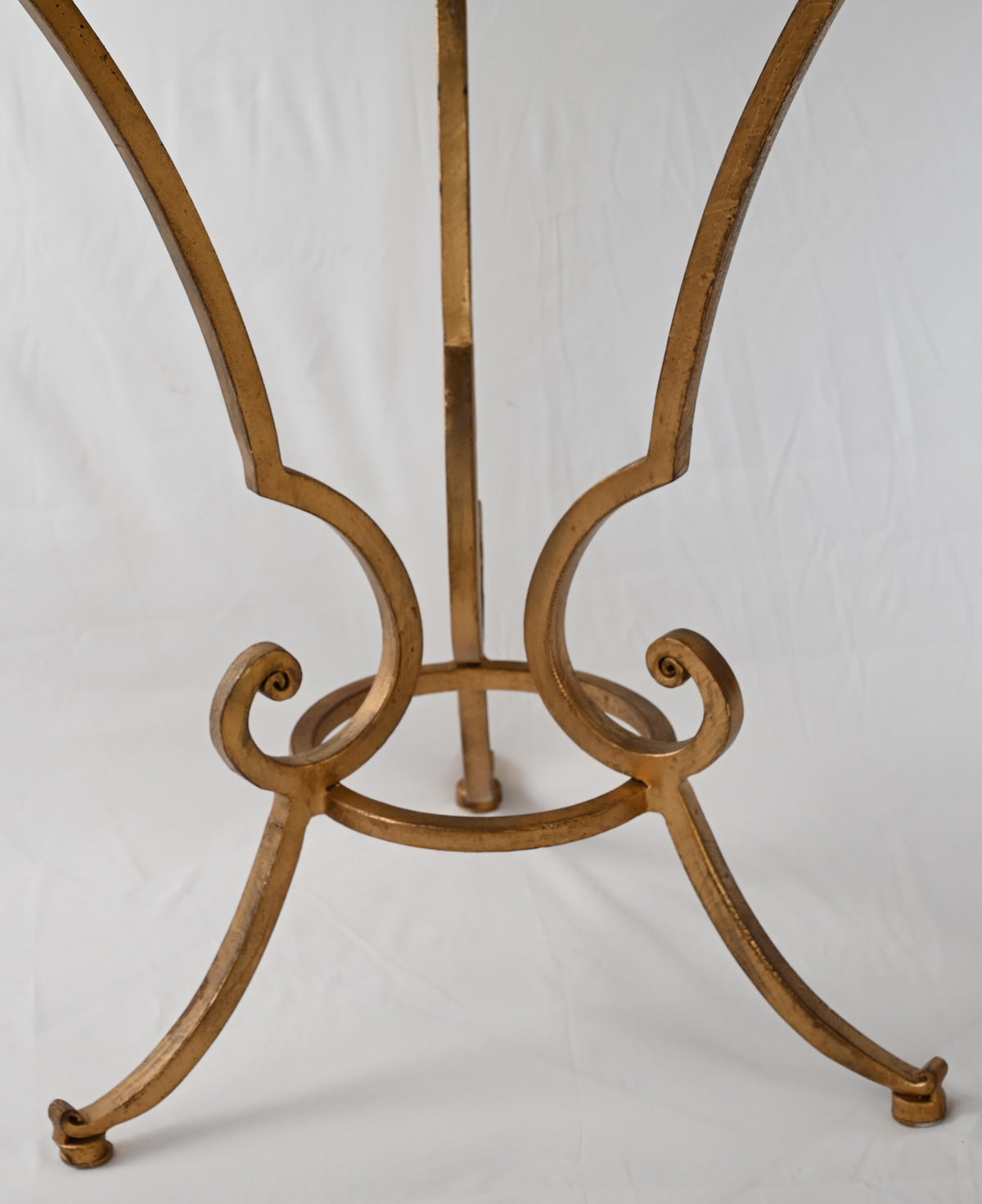 Hollywood Regency Style Side Table or End Table with Mirrored Top — detail 6