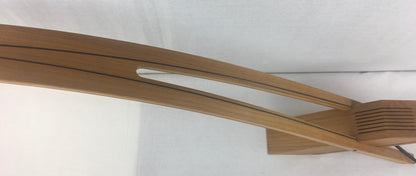 Contemporary Organic Modern Table Lamp Oakwood Base Signed — detail 7