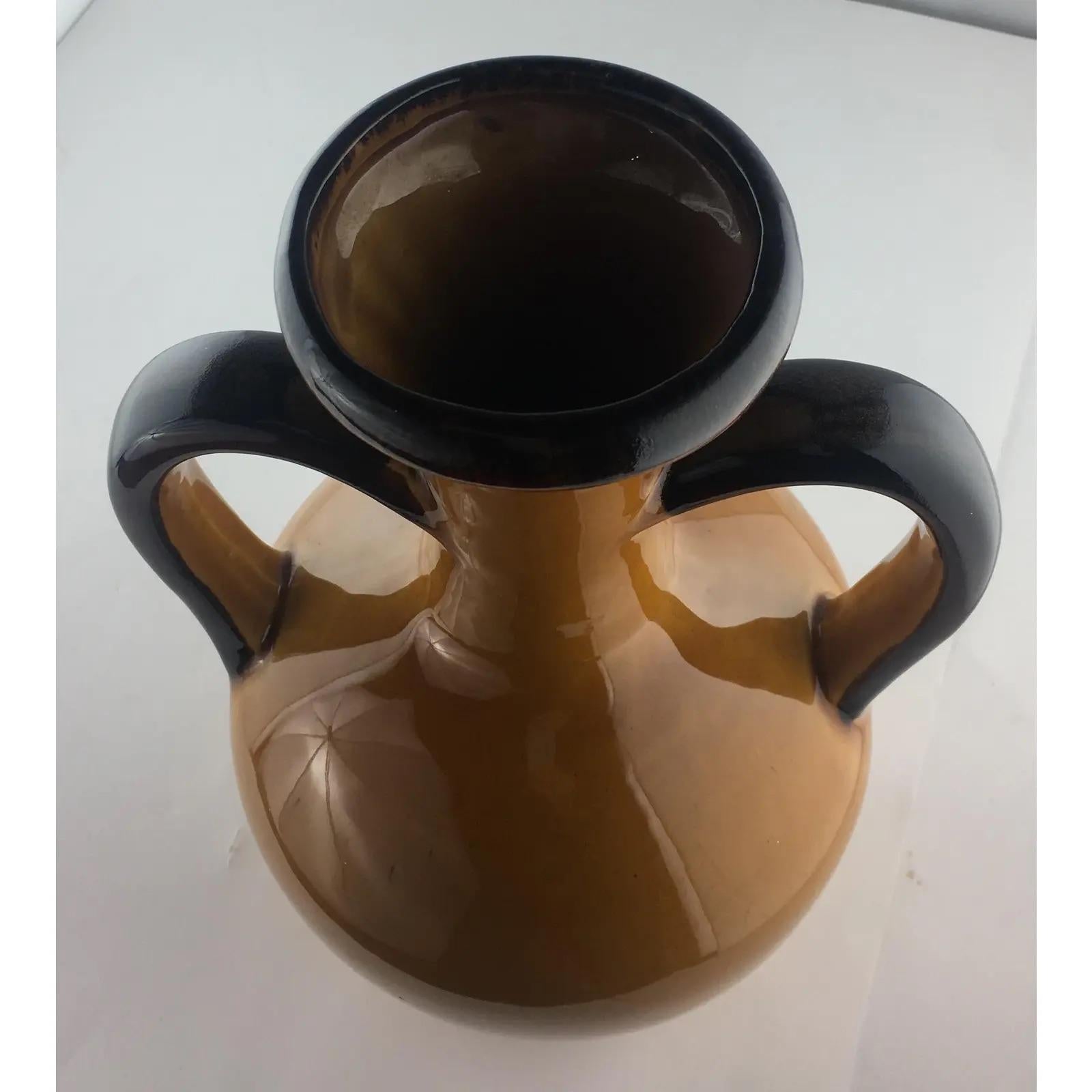 Large Vallauris Style Mid-Century Ceramic Vase — detail 4