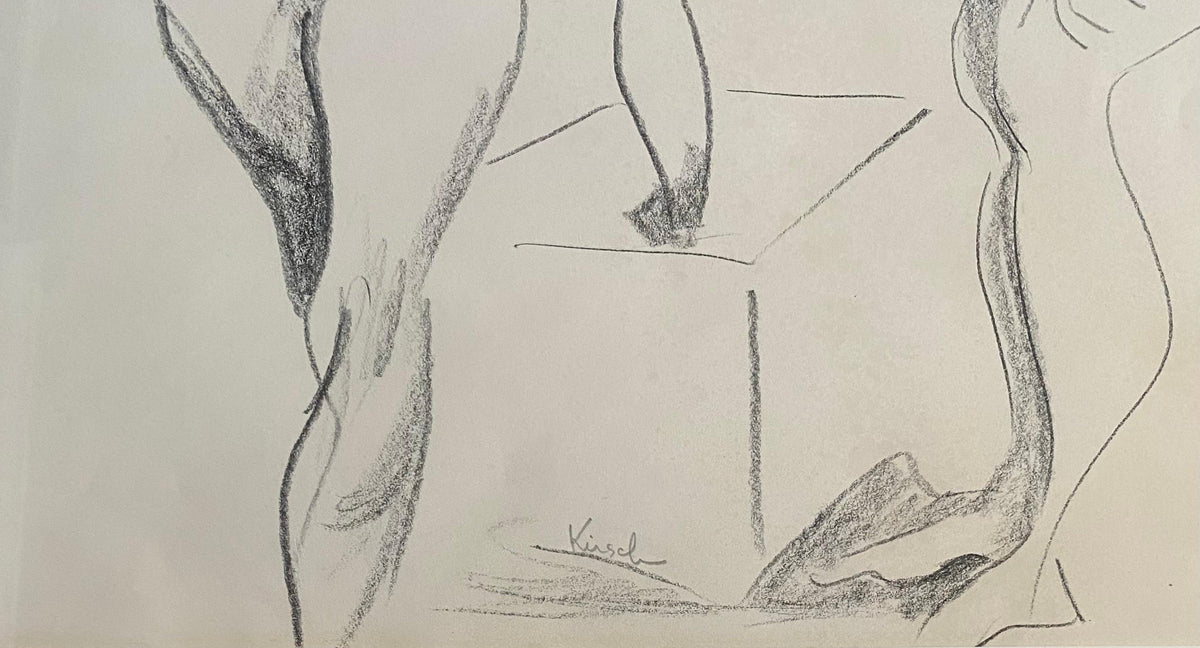 Nude Women Drawing in Silver Frame — detail 4