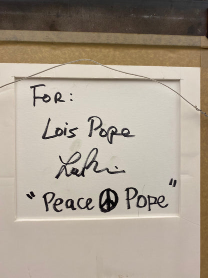 Contemporary Figurative Painting Titled Peace Pope — detail 6