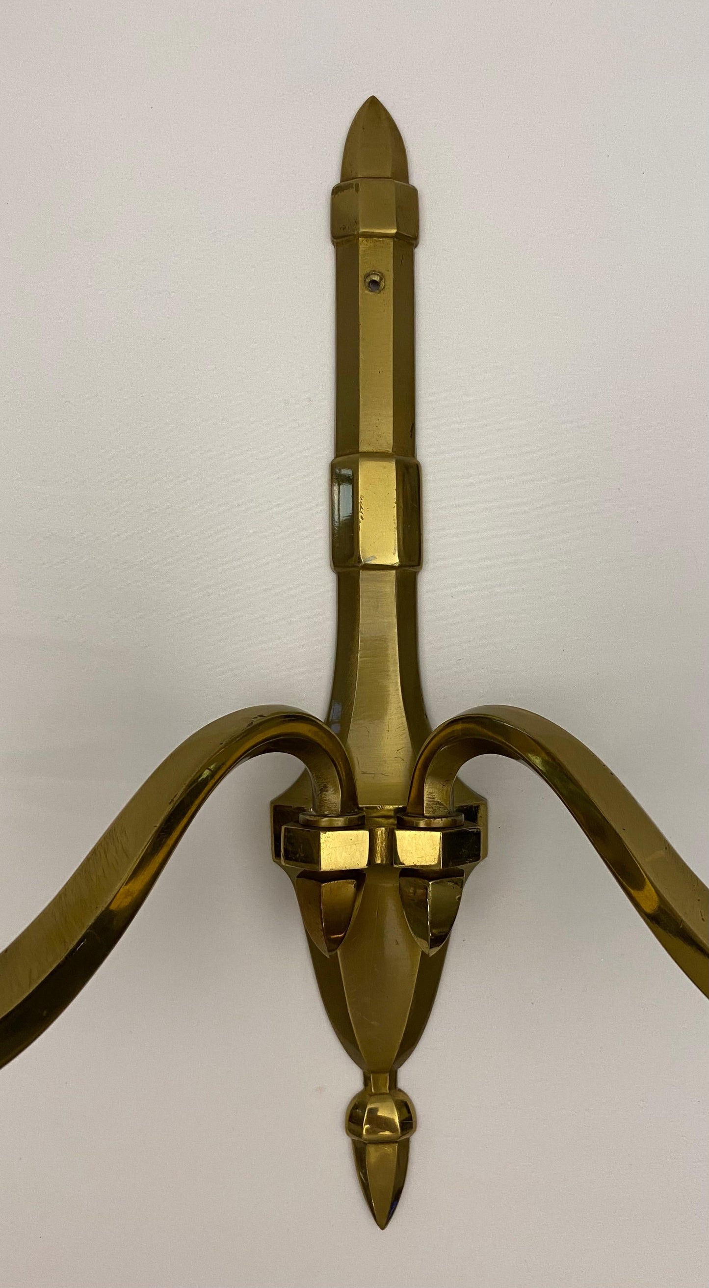 Pair of French Mid-Century Bronze Wall Sconces in the manner of Jean Perzel — detail 6