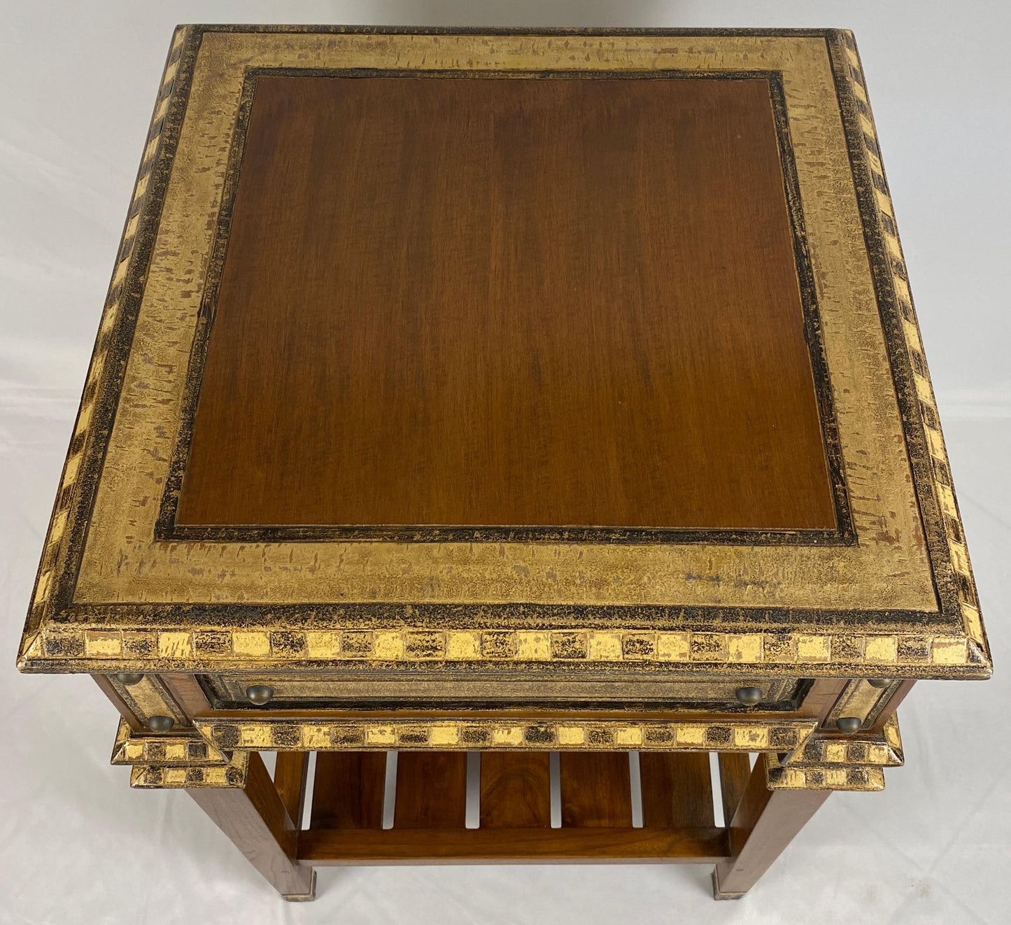 Pair of Teak End Tables, Danish Style Pair of Mid Century Nightstands — detail 4