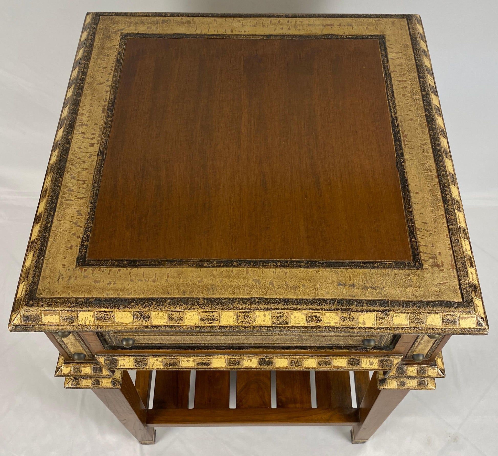 Pair of Teak End Tables, Danish Style Pair of Mid Century Nightstands — detail 4