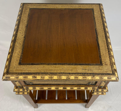 Pair of Teak End Tables, Danish Style Pair of Mid Century Nightstands — detail 4