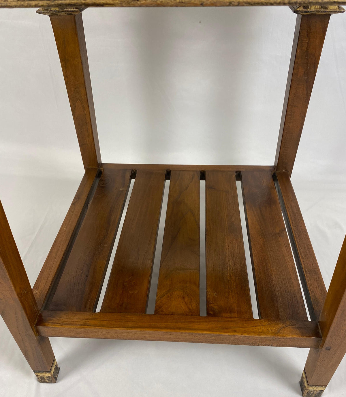 Pair of Teak End Tables, Danish Style Pair of Mid Century Nightstands — detail 5