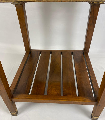 Pair of Teak End Tables, Danish Style Pair of Mid Century Nightstands — detail 5