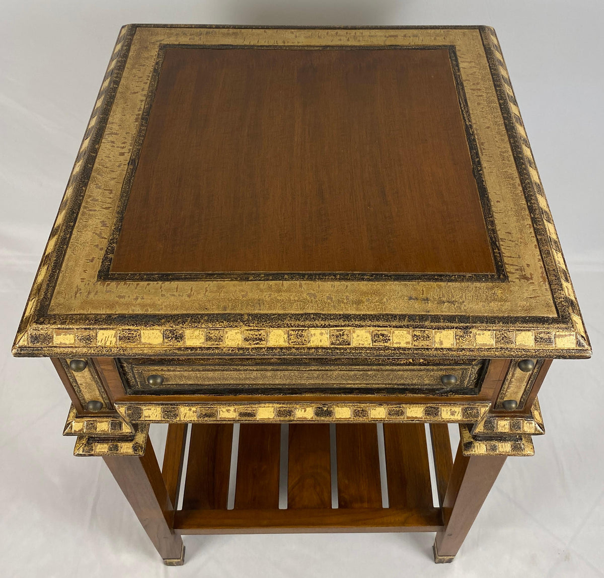 Pair of Teak End Tables, Danish Style Pair of Mid Century Nightstands — detail 8