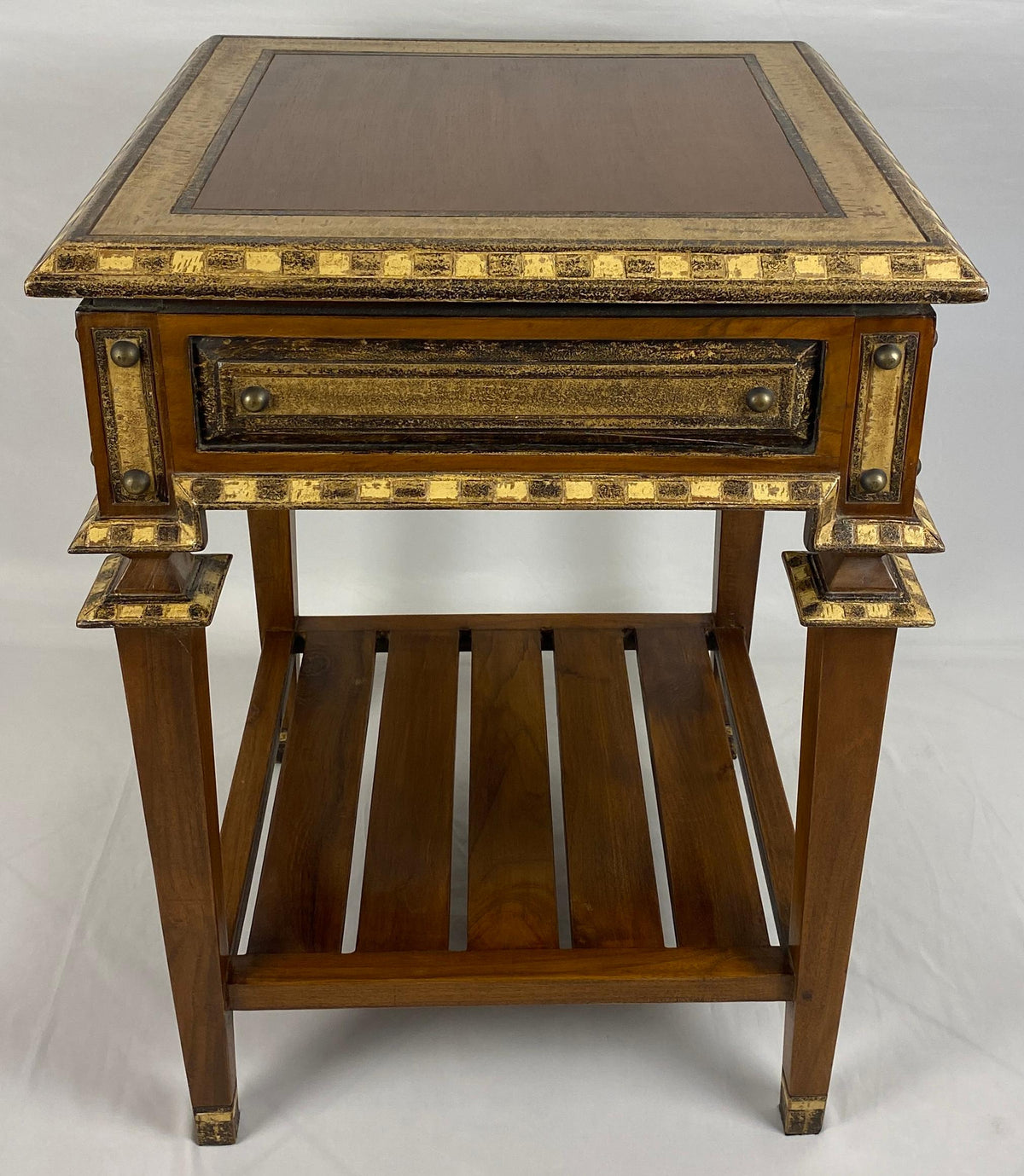 Pair of Teak End Tables, Danish Style Pair of Mid Century Nightstands — detail 9