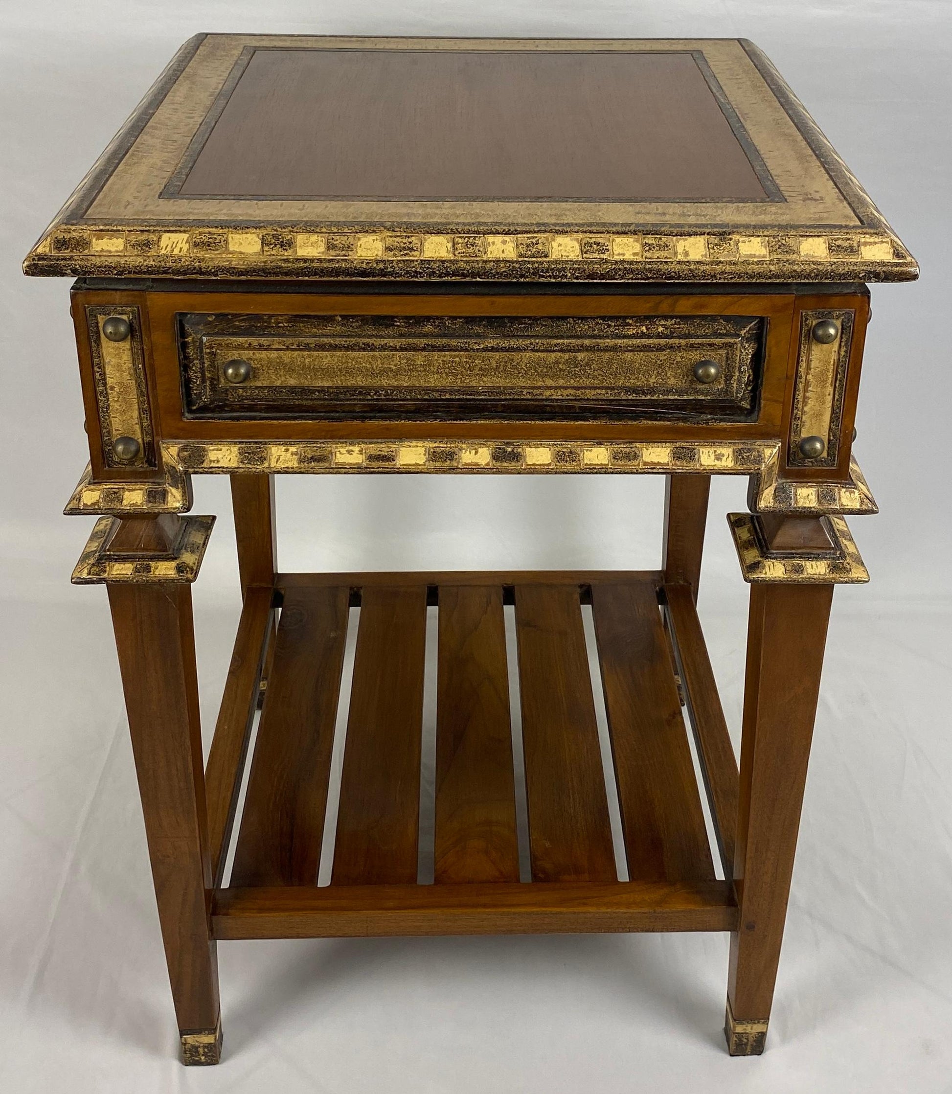 Pair of Teak End Tables, Danish Style Pair of Mid Century Nightstands — detail 9
