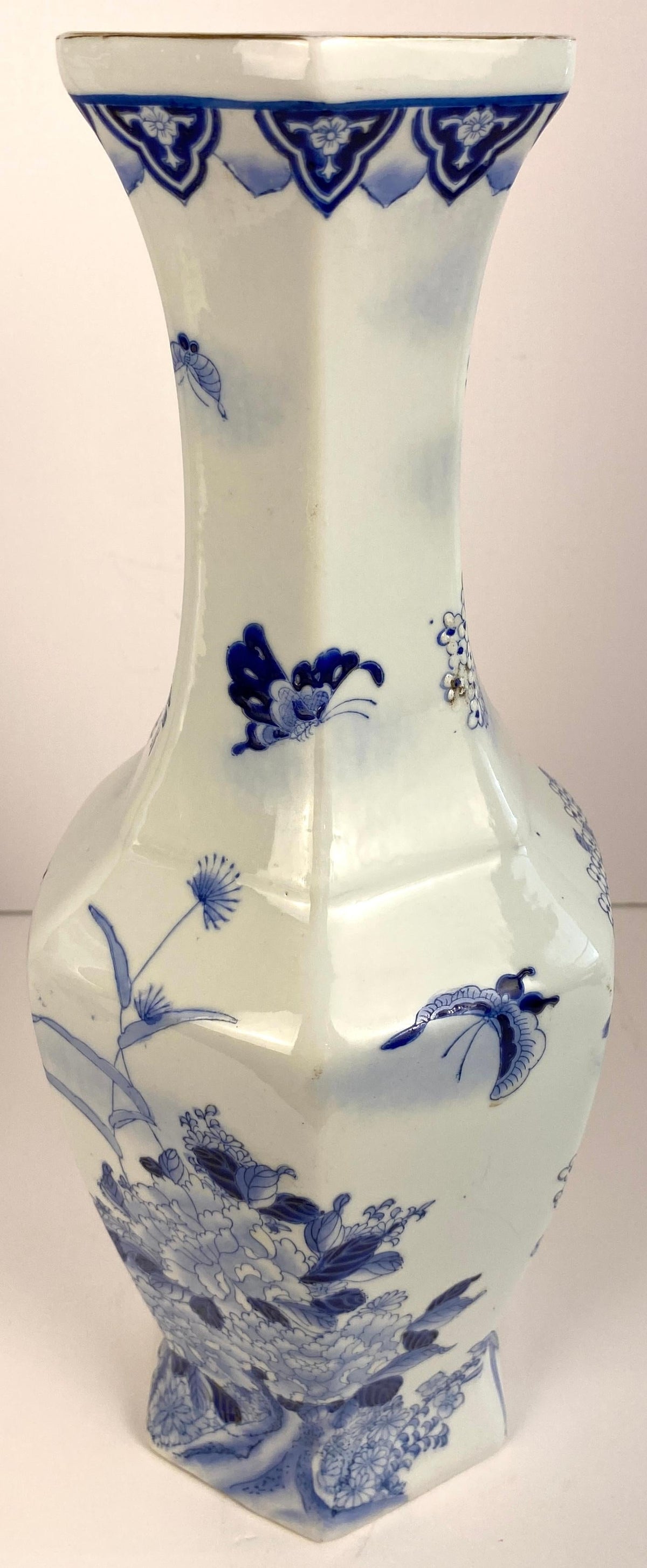 Chinese Blue and White Porcelain Jingdezhen Landscape Vases — detail 9