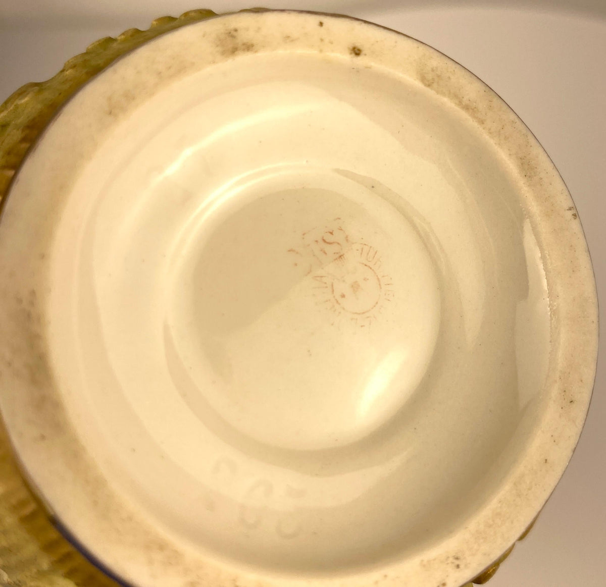 Pair of Royal Worcester Style Hand-Crafted Porcelain Vases Blush Ivory Austrian — detail 6