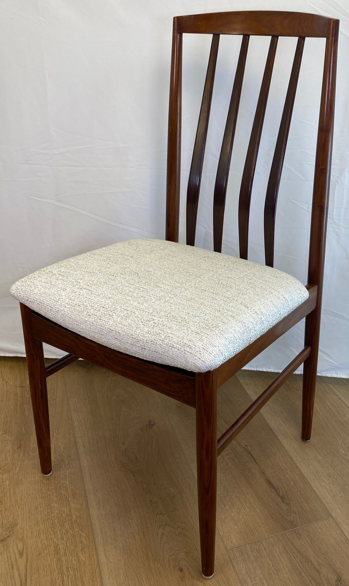 Pair of Mid-Century Modern "Eva" Dining Chairs by Niels Koefoed — detail 9