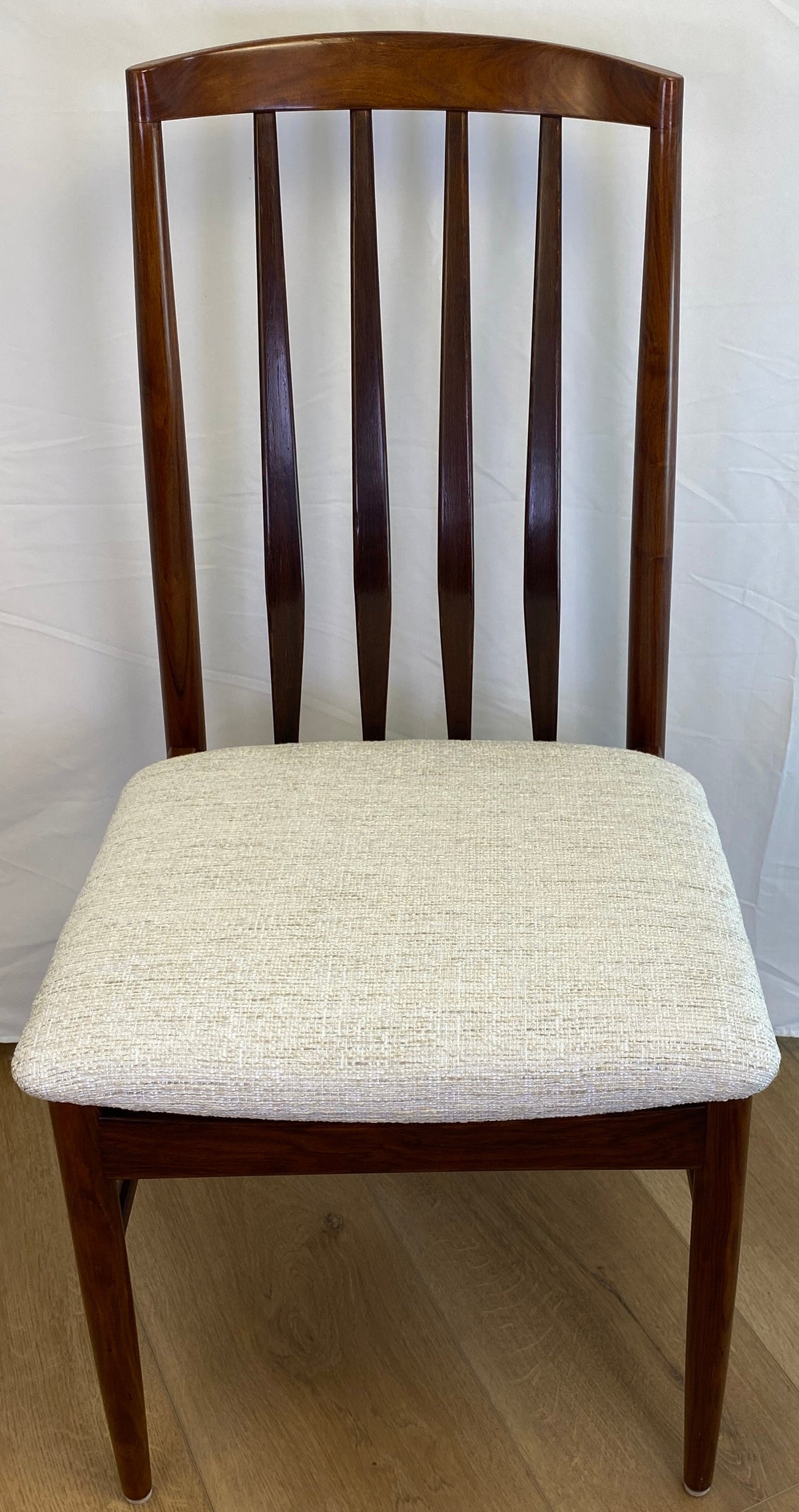 Pair of Mid-Century Modern "Eva" Dining Chairs by Niels Koefoed — detail 13