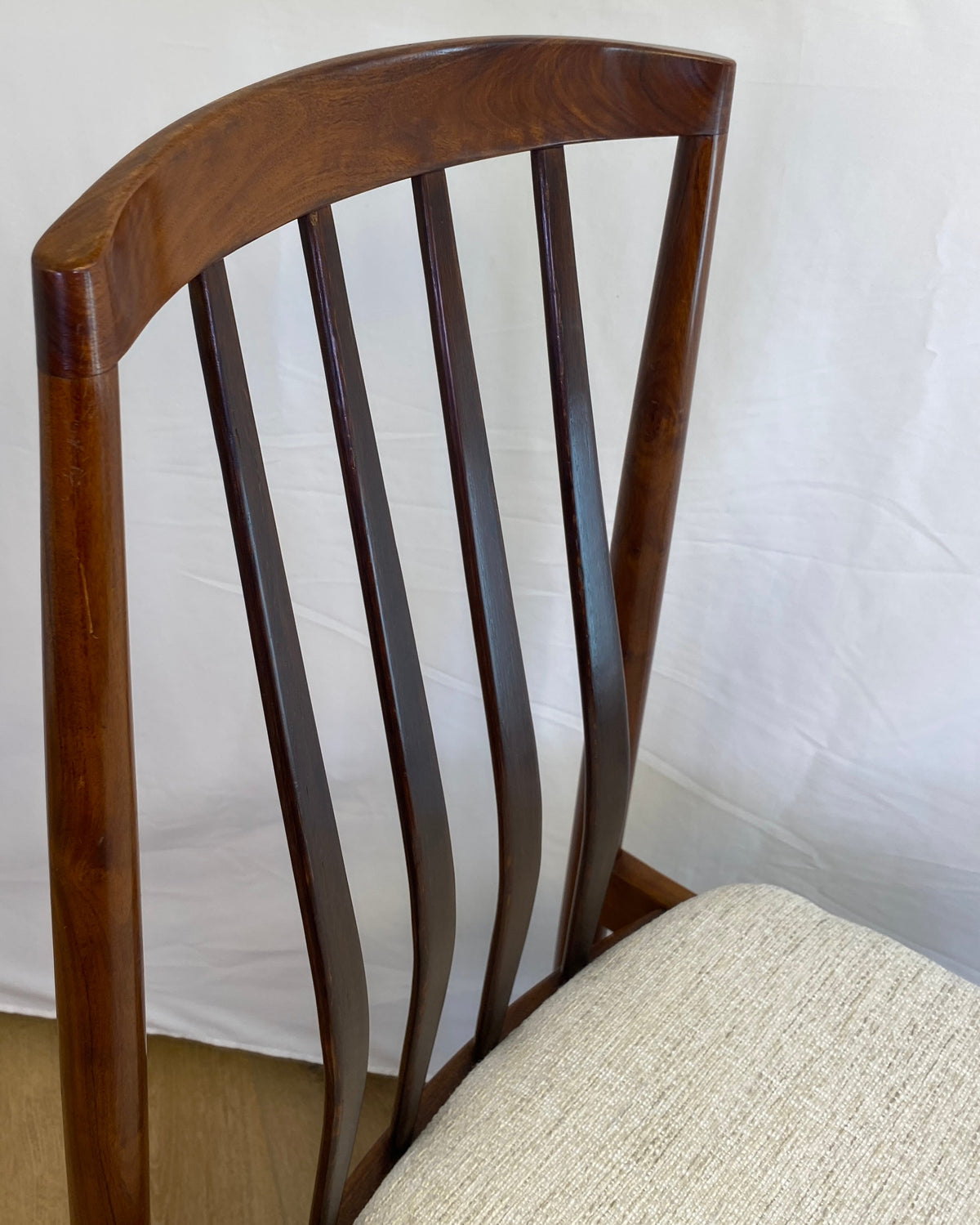 Pair of Mid-Century Modern "Eva" Dining Chairs by Niels Koefoed — detail 5