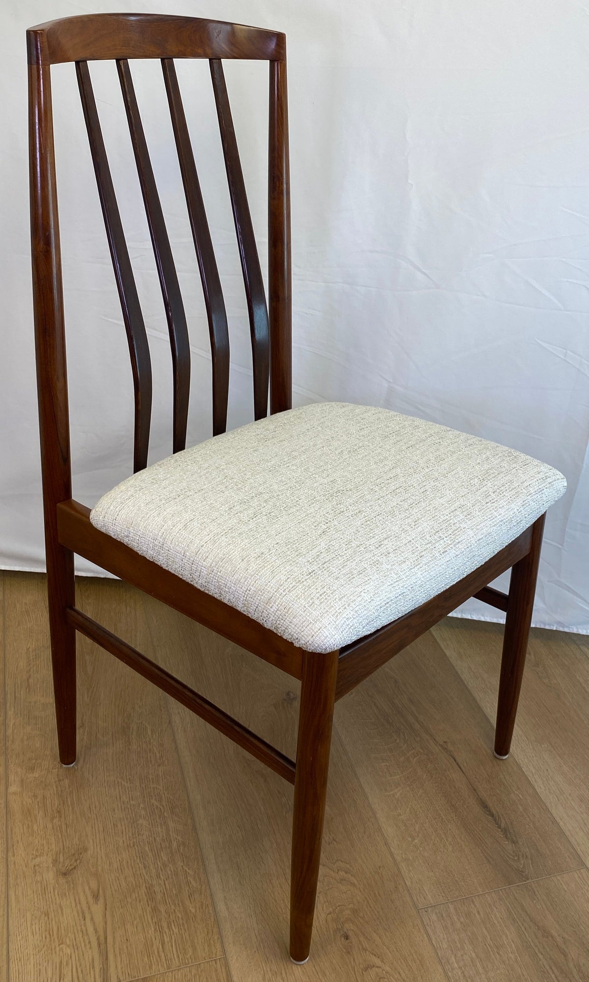 Pair of Mid-Century Modern "Eva" Dining Chairs by Niels Koefoed — detail 2