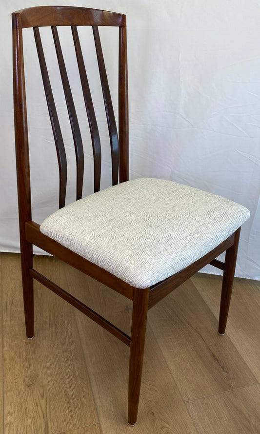Pair of Mid-Century Modern "Eva" Dining Chairs by Niels Koefoed — detail 2