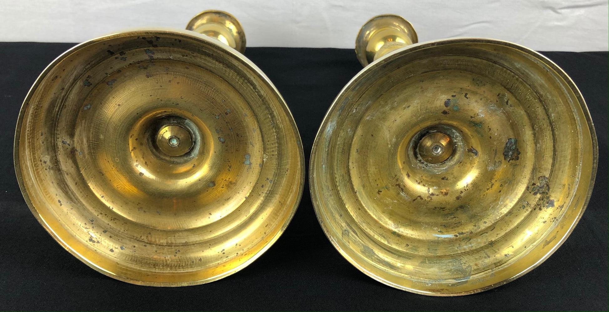 Fine Pair of Early 19th Century Empire Gilt Bronze Candlesticks — detail 7