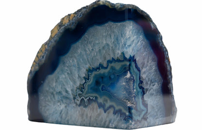 Pair of Blue Geode Bookends — detail 3