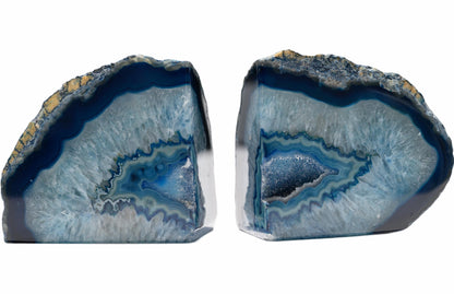 Pair of Blue Geode Bookends — detail 6