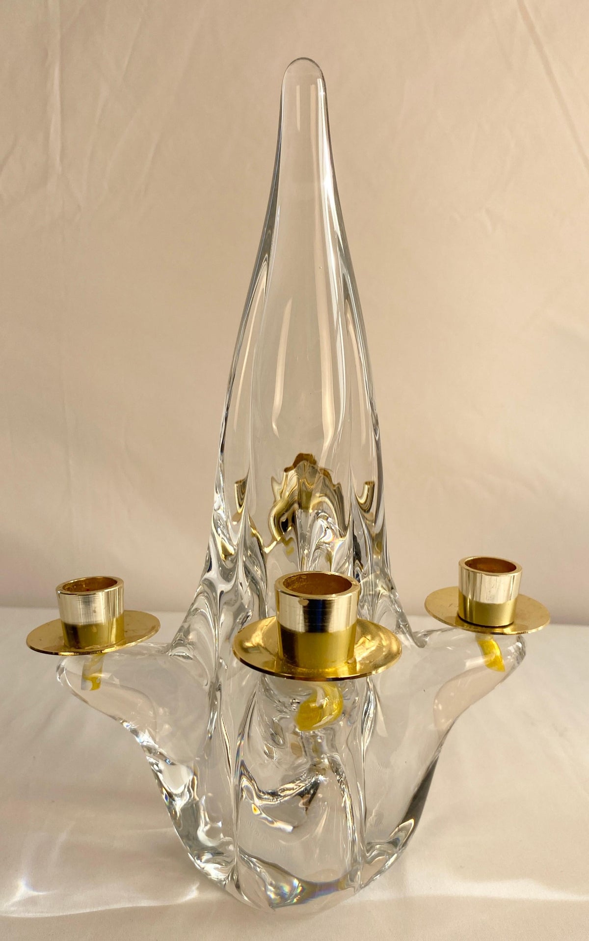Pair of Mid-Century Modern Candlesticks by Schneider France — detail 3