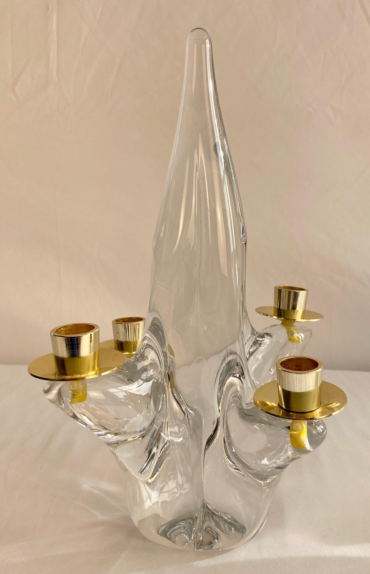 Pair of Mid-Century Modern Candlesticks by Schneider France — detail 4