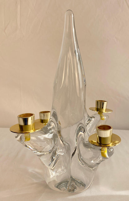 Pair of Mid-Century Modern Candlesticks by Schneider France — detail 4
