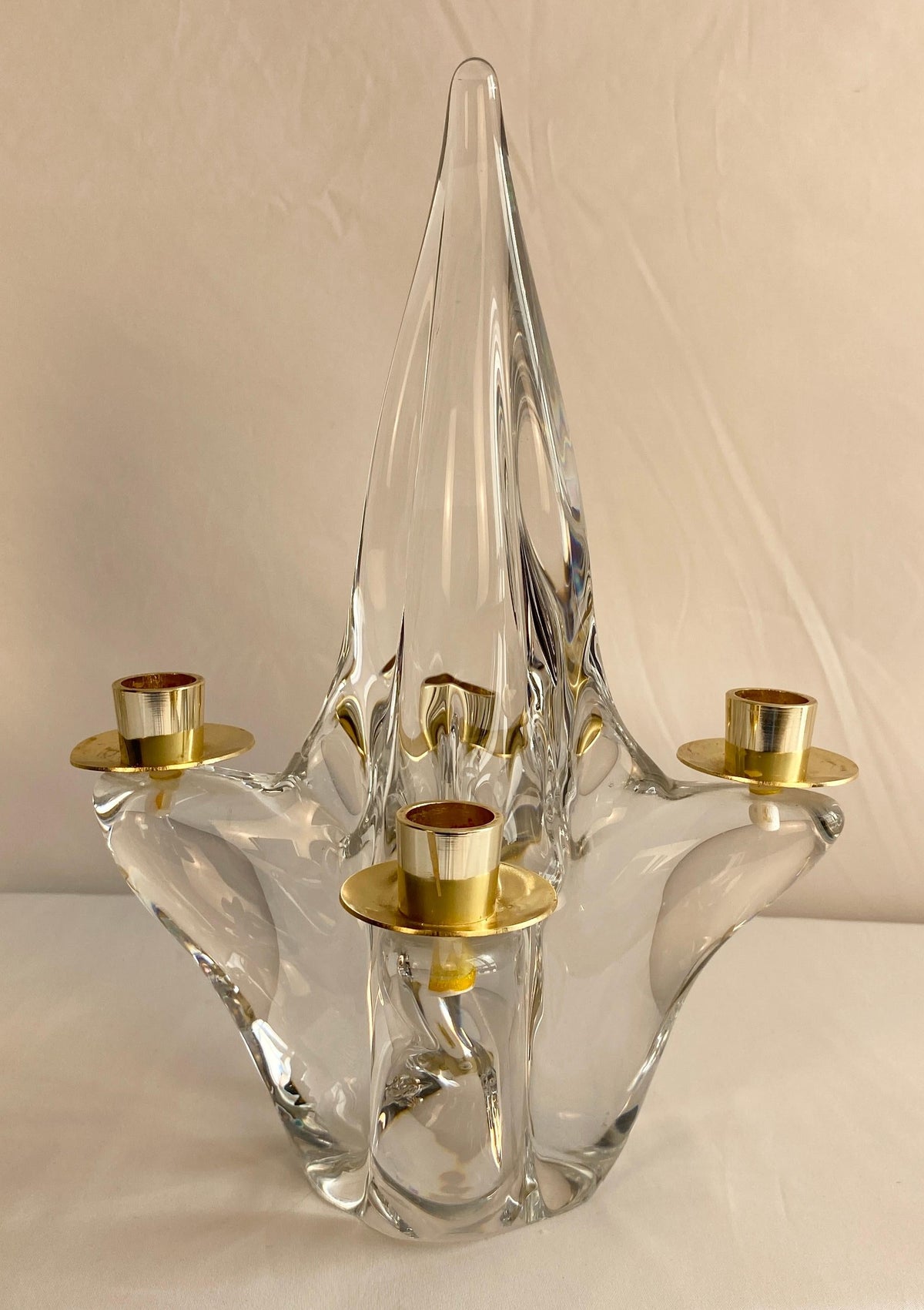 Pair of Mid-Century Modern Candlesticks by Schneider France — detail 5