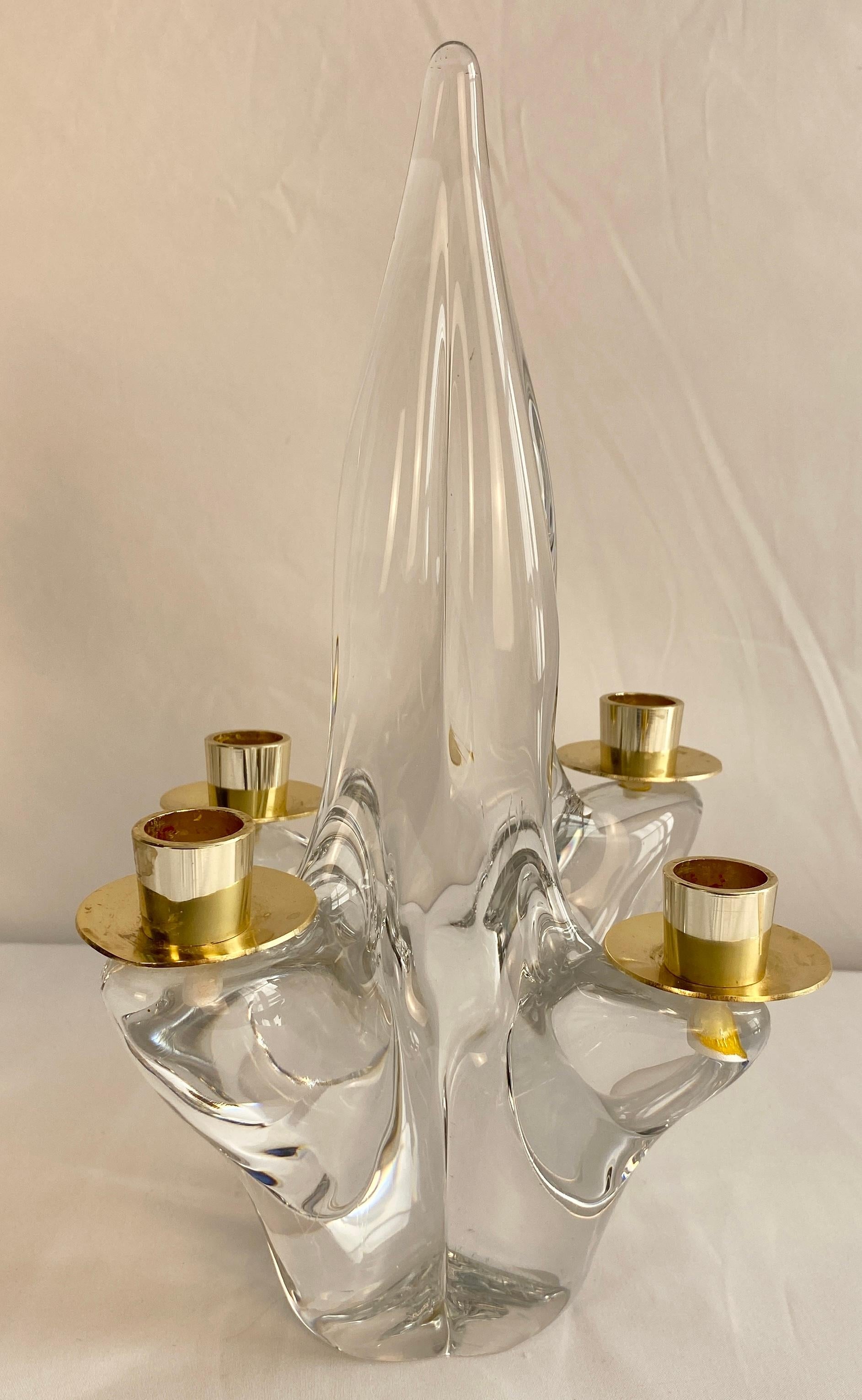 Pair of Mid-Century Modern Candlesticks by Schneider France — detail 2