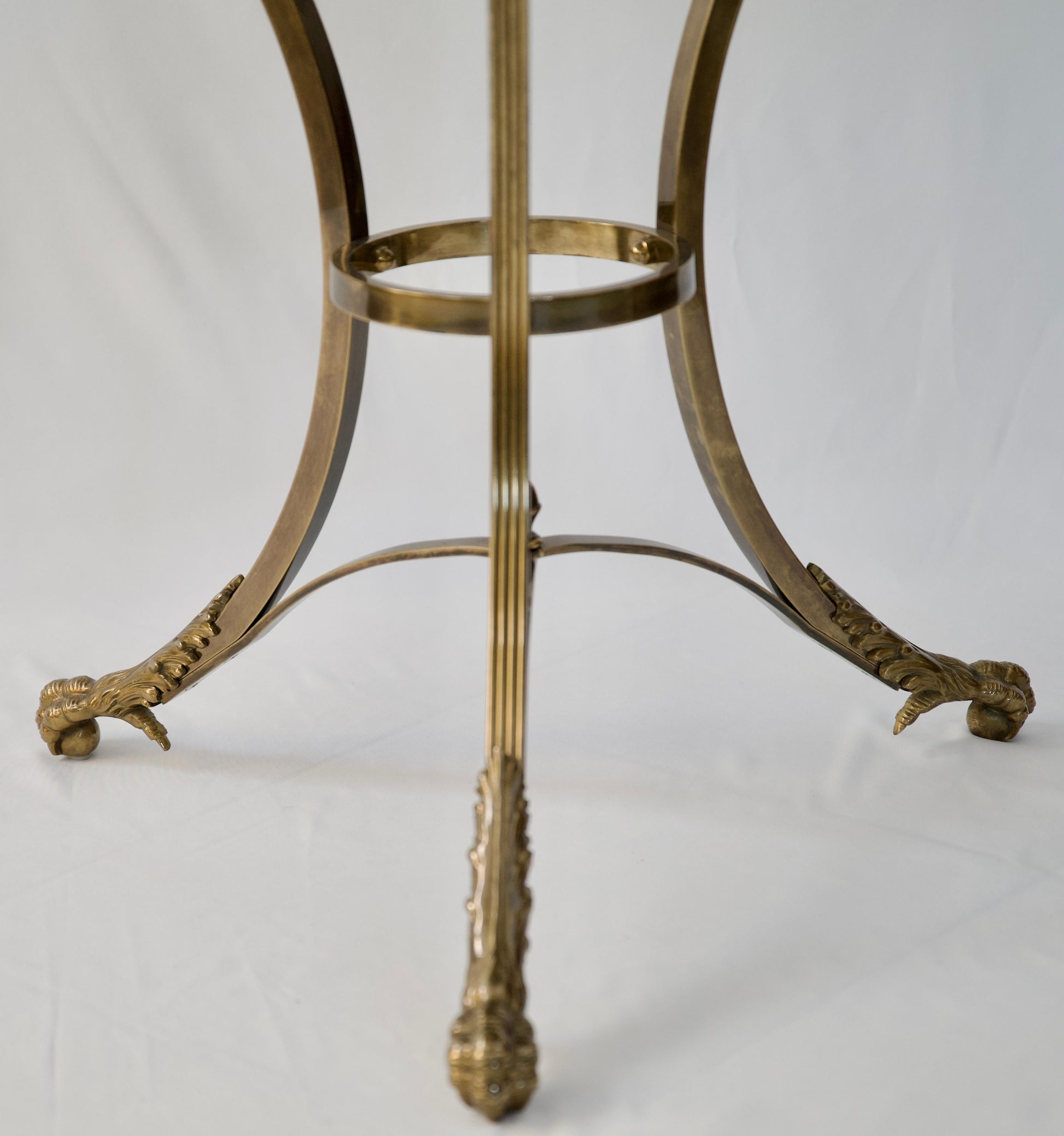 Pair of End Tables by Alberto Orlandi, Pair of Gueridon Tables with Marble Tops — detail 4