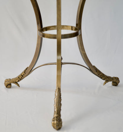 Pair of End Tables by Alberto Orlandi, Pair of Gueridon Tables with Marble Tops — detail 4