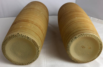 Pair of French Art Deco Style Glass Vases — detail 3
