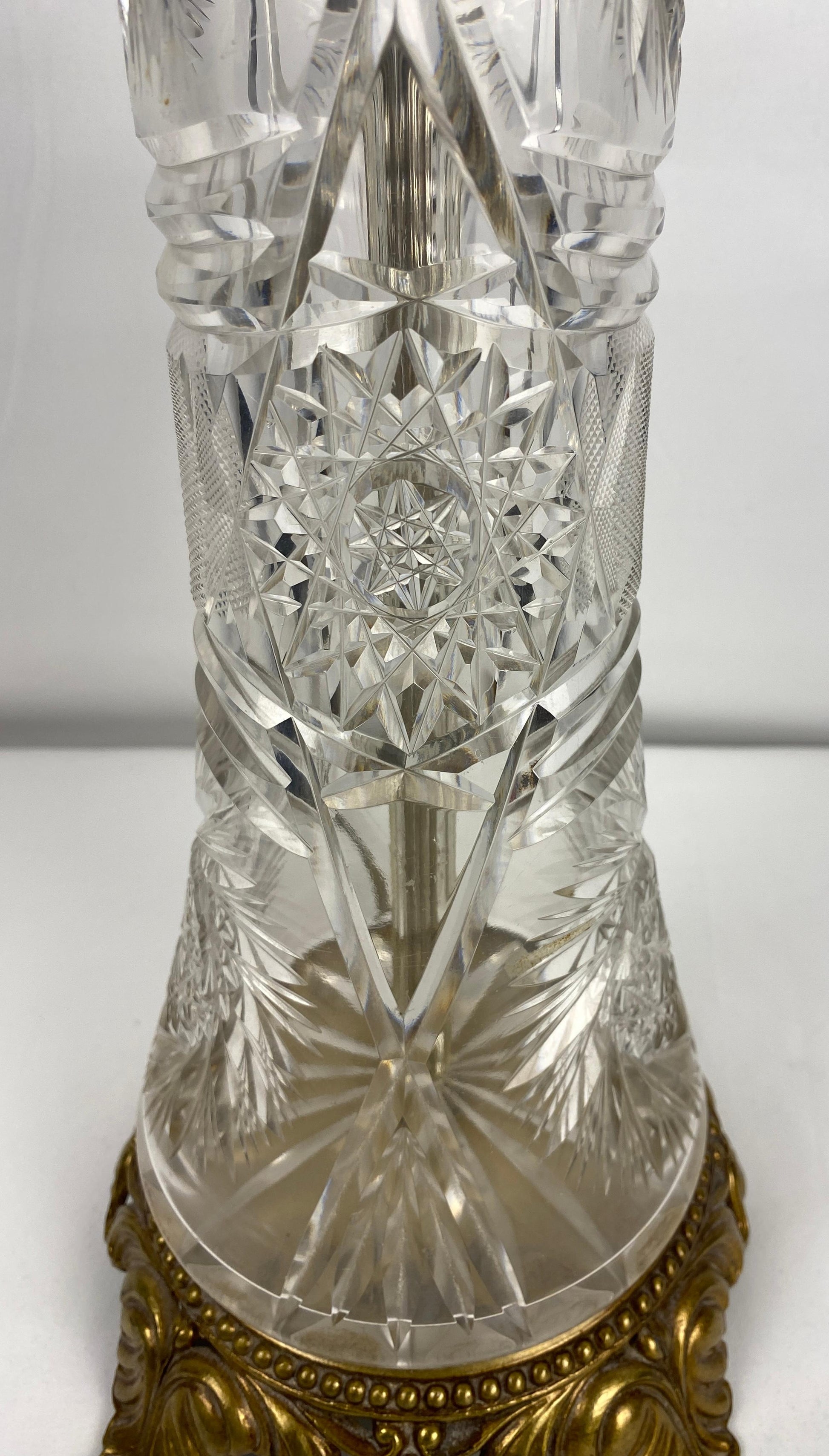Waterford Style Crystal Table Lamp — detail 4